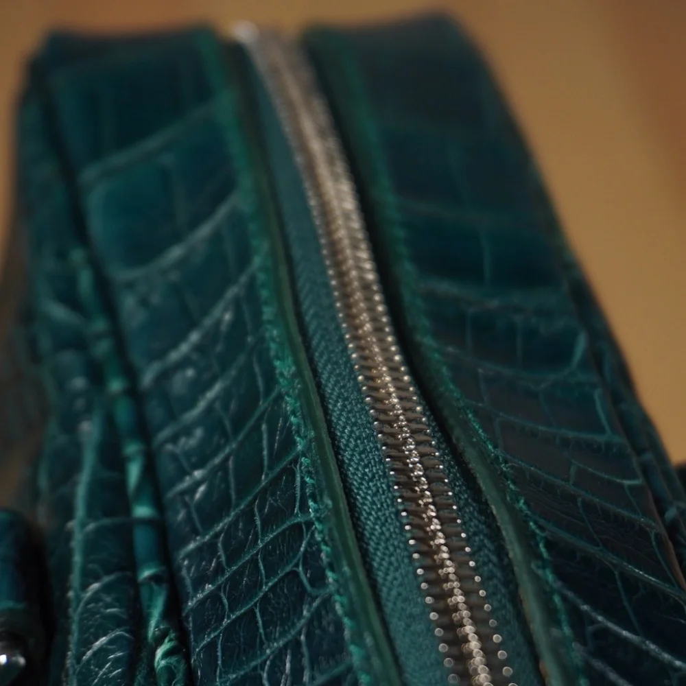 Ralph Lauren Purple Label Alligator Briefcase Emerald OS Brand New - Picture 5 of 16